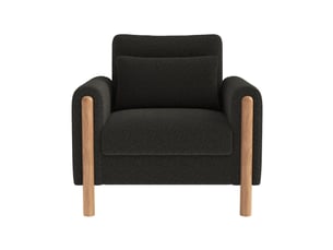 Fauteuil fixe <strong>MODENVIE</strong> <strong></strong> Tissu bouclette gris vendu A l'unité