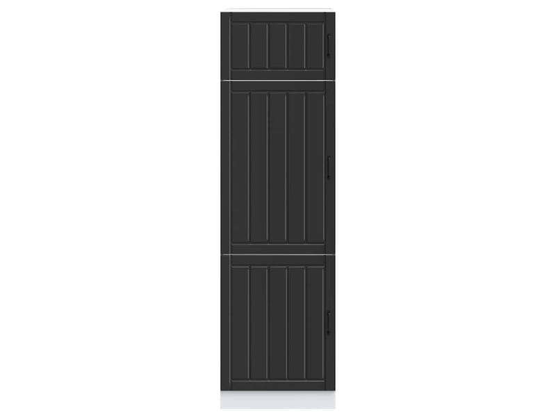 Meuble de rangement, armoire de cuisine lucca noir bois d'ingénierie - Conforama C