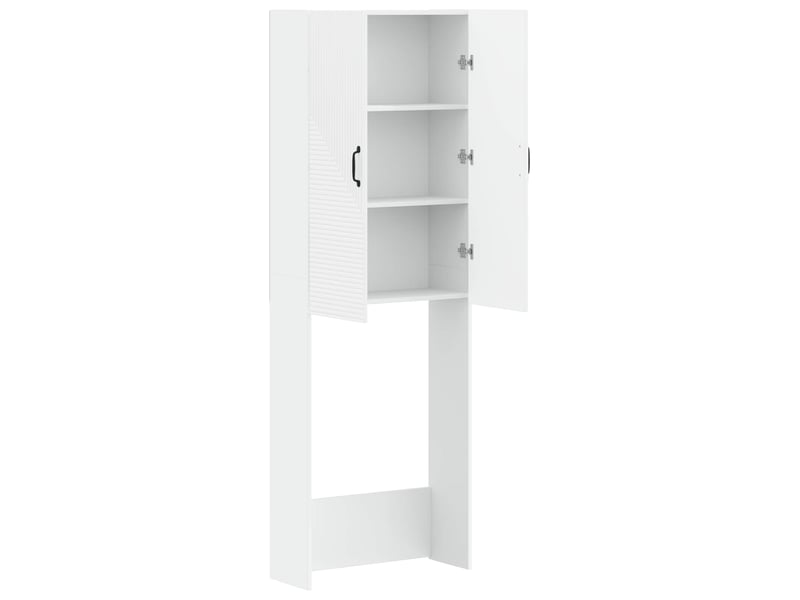 Armoire de toilette, meuble de toilette haarlem blanc 66x25.5x190 cm - Conforama D