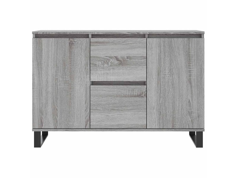  Buffet - bahut - meuble de rangement sonoma gris 101,5x35x70 cm bois d'ingénierie  - Conforama E