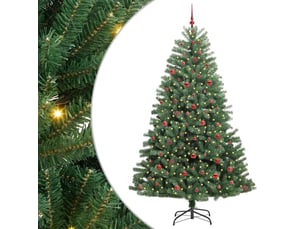 Sapin de noël - arbre de noël artificiel à branches articulées vert 240 cm