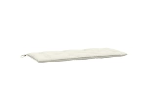 Coussin de banc de jardin, coussin d'assise crème mélangé 120x50x7 cm tissu cf52718