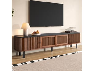 Meuble tv coloris marron 190 cm MEUBLIV