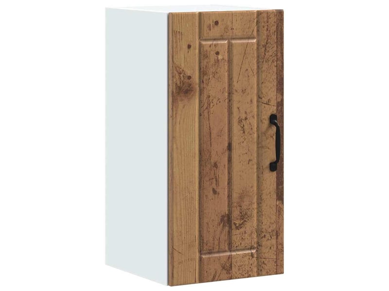 Meuble de rangement, armoire murale de cuisine lucca vieux bois bois ingénierie shl4216 - Conforama A