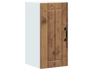 Meuble de rangement, armoire murale de cuisine lucca vieux bois bois ingénierie shl4216