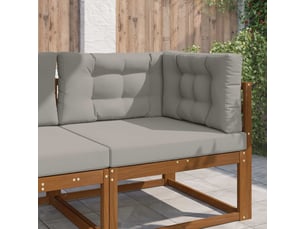 Coussin de canapé d'extérieur, coussin de chaise polyester gris 80 x 80 cm cf54092
