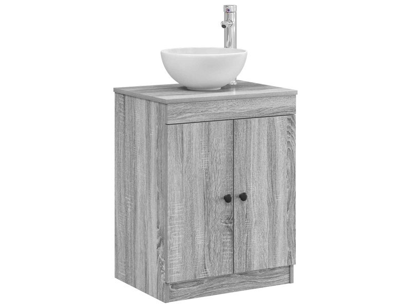  Armoire de salle de bain, meuble de rangement sonoma gris 54x41x70 cm shl8933  - Conforama C