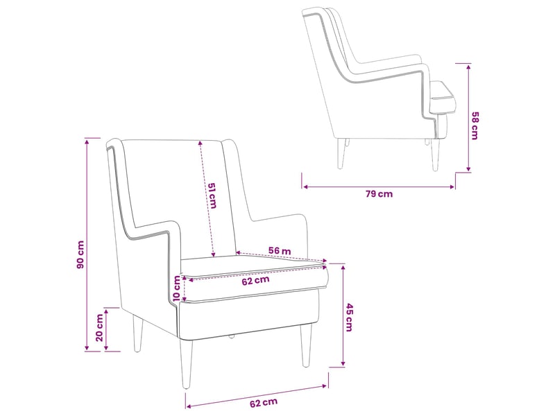 Vidaxl fauteuil crème tissu - Conforama C