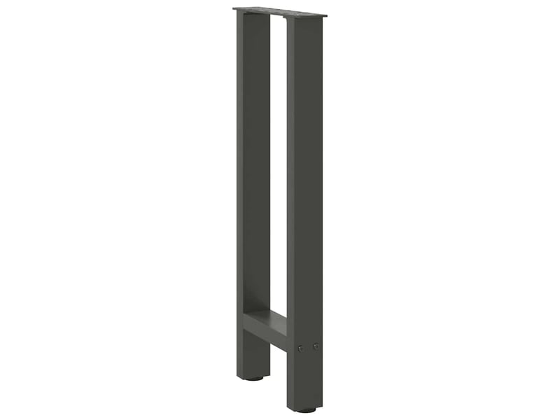  Lot de 2 pieds de console modernes 38 x 73 cm avec niveleurs réglables en acier anthracite 02_0057538  - Conforama C