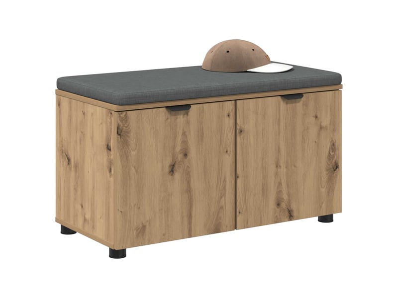  Banc d'entrée, banc interieur chêne artisanal 80x38x46 cm shl20776  - Conforama C