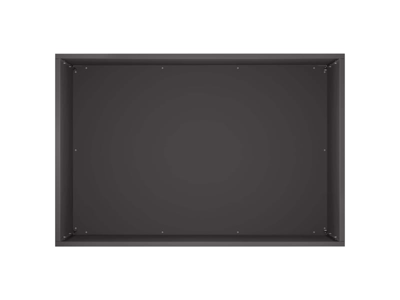  Jardinière - cache-pot de jardin noir 50 x 40 x 50 cm acier laminé à froid  - Conforama D