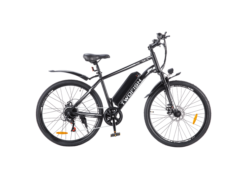  Vélo électrique twofish tf01, 36v 250w 15ah, 26 tout-terrain, noir&amp;blanc  - Conforama B