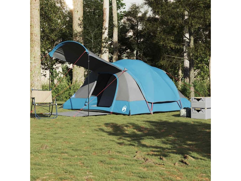  Tente de camping, tente familiale tunnel 8 personnes bleu imperméable shl65823  - Conforama B