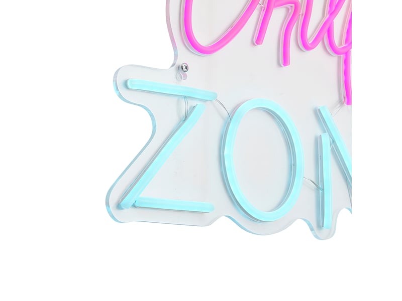  Applique murale néon rose et bleu avec led - chill zone  - Conforama D