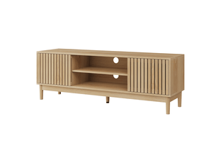 Meuble tv coloris bois clair 140 cm MODENUIT   