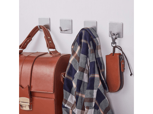 Crochet adhésif crochet mural salle de bains en acier inox sus304 porte serviette adhesif crochets porte inox imperméable antirouille 6