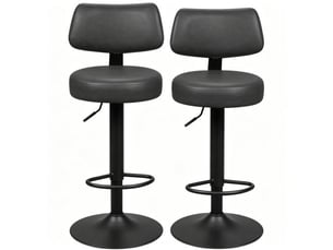 tabouret de bar assise réglable en hauteur ATELIER CONFORTIEL - gris