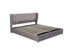 Lit coffre 160x200 cm <strong></strong>  <strong>3068034AAH</strong> coloris gris