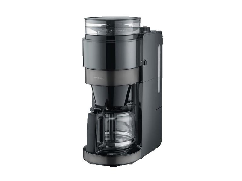  Machine a cafe filtre avec broyeur integre ka4830 aromaone, 10 tasses, meulage perfect grind, controle tactile led, minuterie et fonction ontouch, noir inox 4830 - Conforama B