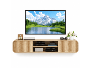 Meuble tv coloris naturel 160 cm <strong></strong>  <strong></strong>
