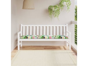Coussin de banc de jardin, coussin d'assise multicolore 180x50x7 cm tissu oxford cf52767