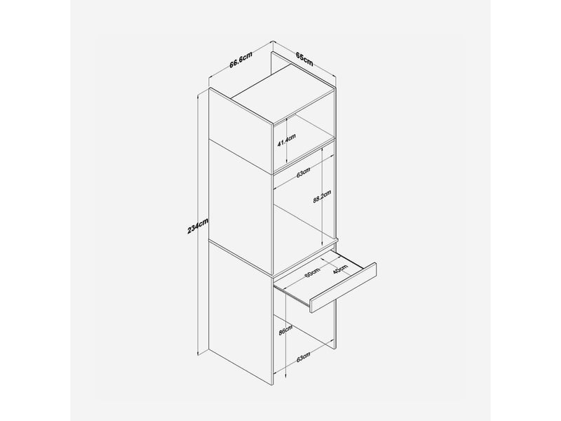  Colonne pour lave-linge et sèche-linge xylar  - Conforama D