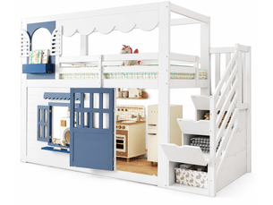 Lit mezzanine 90x200 cm <strong></strong>  <strong>Morn Vibe</strong> coloris blanc