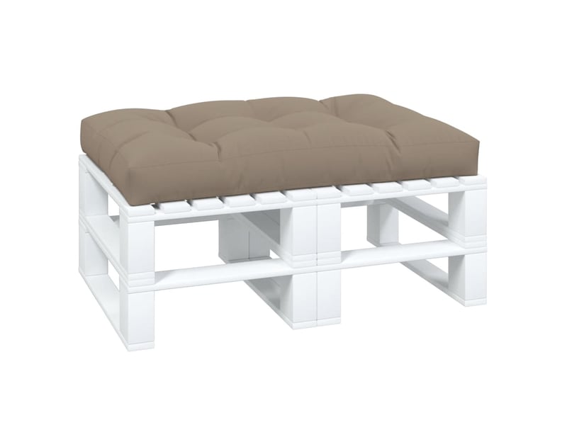  Coussin de palette, coussin de chaise, coussin de canapé taupe 120x80x12 cm tissu cf55461  - Conforama C