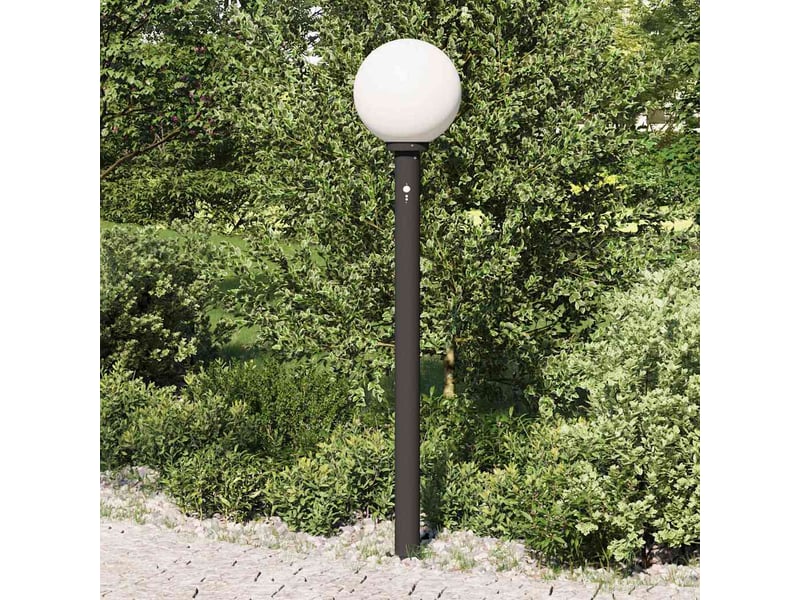  Borne lumineuse, lampadaire avec détecteur 120 cm noir ip44  - Conforama C