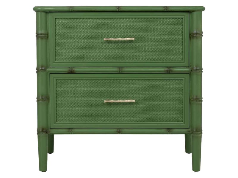  Table de chevet en bois vert 71x39x68 cm h  - Conforama B