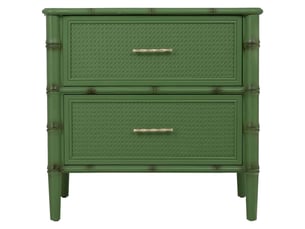 Table de chevet en bois vert 71x39x68 cm h