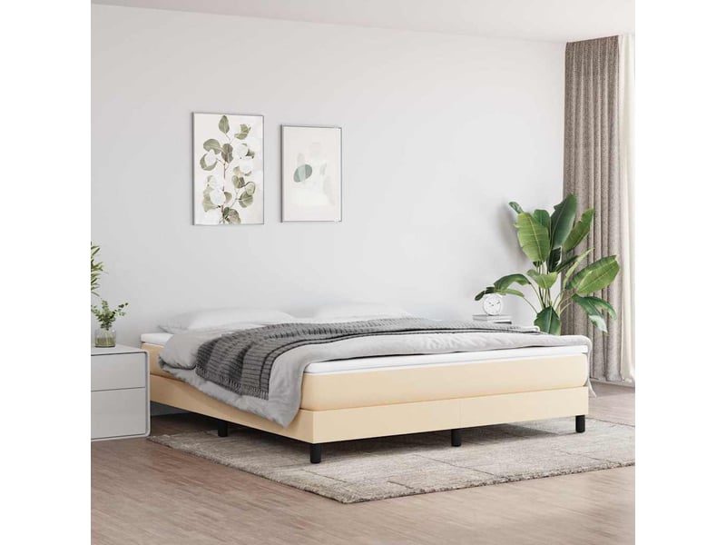  Matelas de lit à ressorts ensachés fermeté moyenne crème 160x200x20 cm tissu  - Conforama B