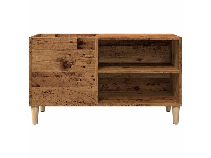  Armoire à disques vieux bois 84,5x38x48 cm bois d'ingénierie  - Conforama D