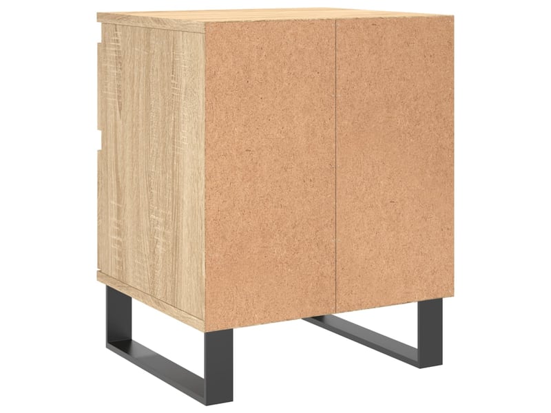  Lot de 2 tables de chevet - cabinet de chevet - table de nuit chêne sonoma 40x35x50 cm bois ingénierie  - Conforama E