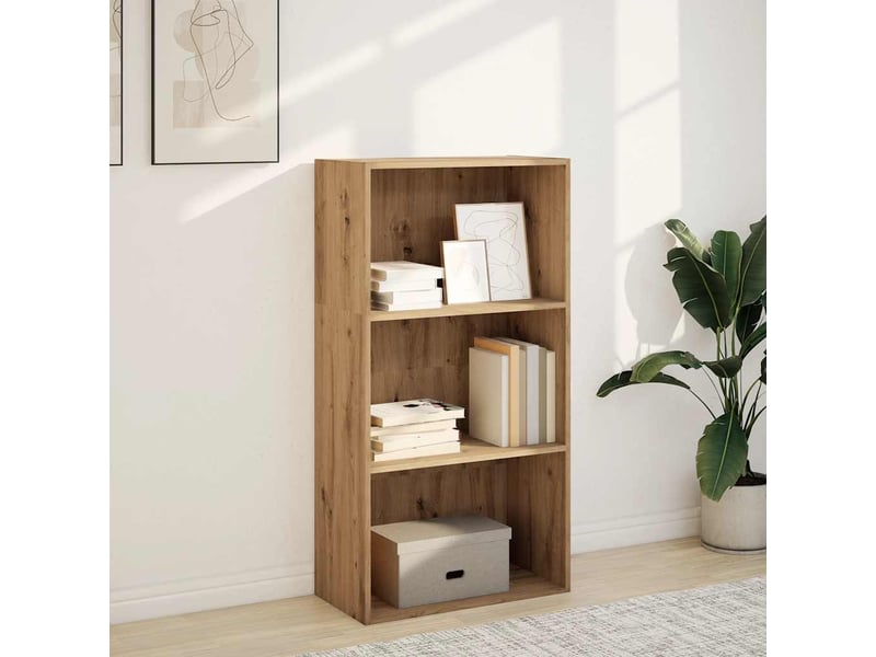  Bibliothèque, étagère de rangement chêne artisanal 60x30x114 cm bois d'ingénierie  - Conforama C