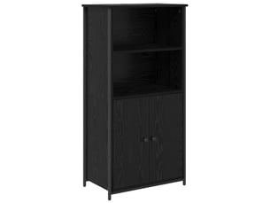 Buffet - haut armoire chêne noir 62 x 36 x 121,5 cm bois d'ingénierie