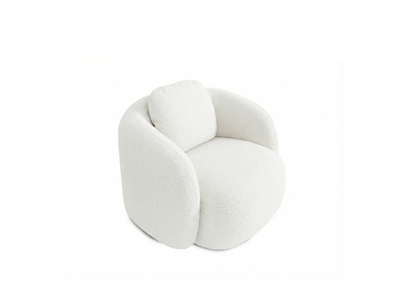  Fauteuil luna blanc cassé 3 places 3CA57.AS.1D.01 - Conforama C