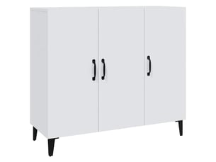 Buffet - bahut - meuble de rangement blanc 90x34x80 cm bois d'ingénierie