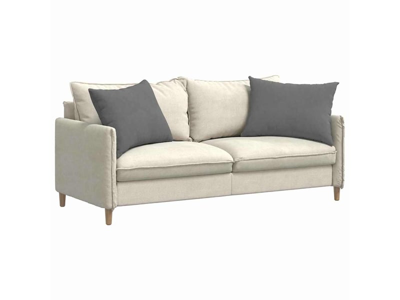 Lot de 2 coussins de canapé, coussins décoratifs tissu gris foncé 70 x 50 cm cf58869 - Conforama C