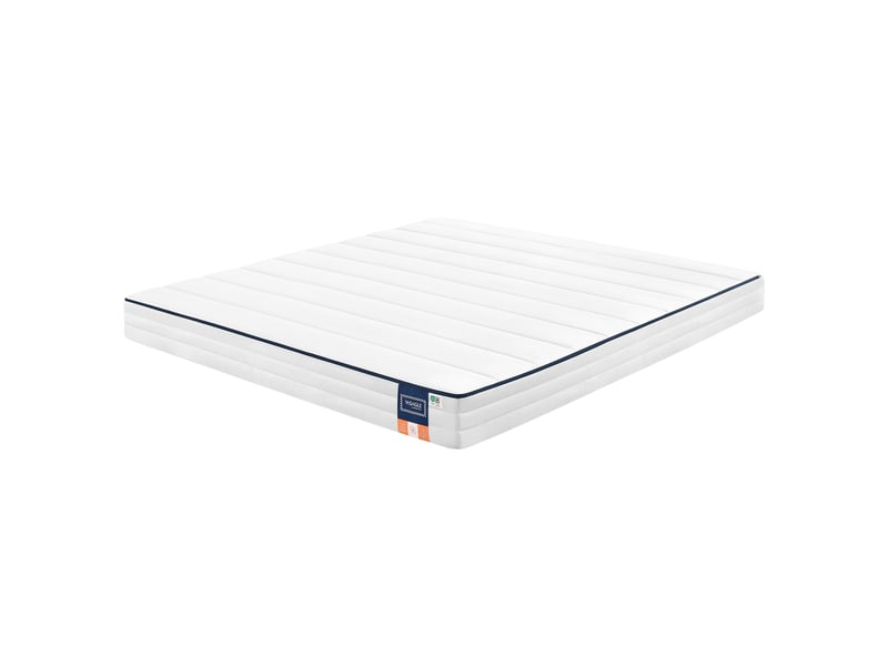  Matelas 160 x 200 cm, mousse mémoire de forme gel, matelas soutien 7 zones, housse lavable, chambre, blanc  - Conforama A