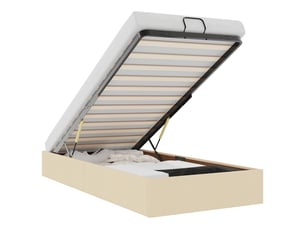 Lit simple 100x200 cm    coloris beige