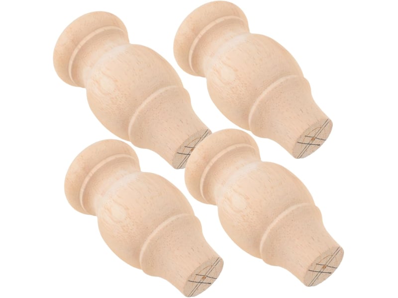  4pièces meuble ronds bois massif de table basse canapé de rechange bois massif pour meubles  - Conforama A