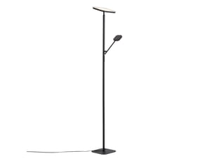 Lampadaire moderne noir avec led dimmable incluse - divana