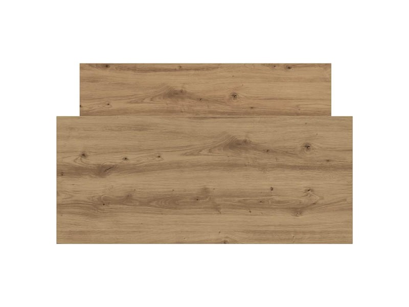  Lit simple- lit adulte -  cadre de lit sans matelas chêne artisanal 100x200 cm  - Conforama D