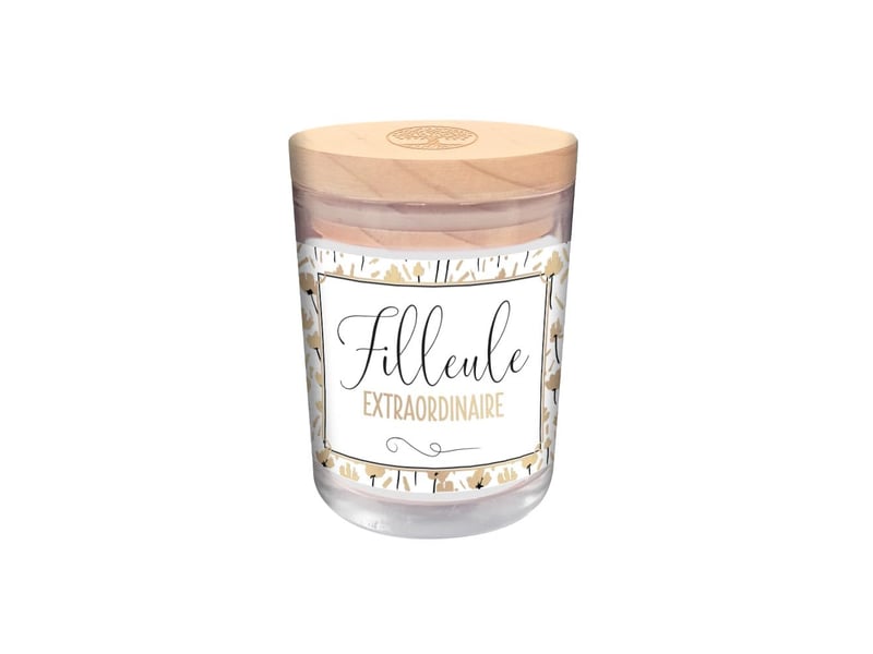  Stc dorés cd4290_44 stc, bougie verre filleule extraordinaire parfum cerise  - Conforama A