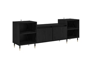 Meuble tv coloris noir 160 cm <strong></strong>  <strong></strong>