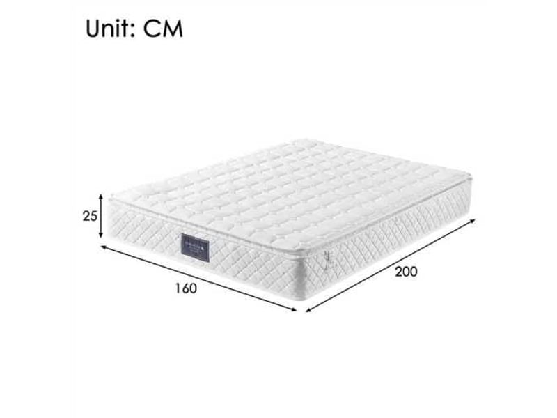  Matelas 160x200 cm à ressorts en mousse froide 7 zones, hauteur 25 cm  - Conforama D