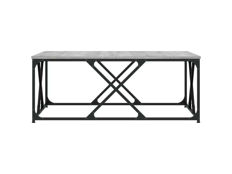  Table basse - table de salon - table à thé sonoma gris 100x100x40 cm bois d'ingénierie  - Conforama D