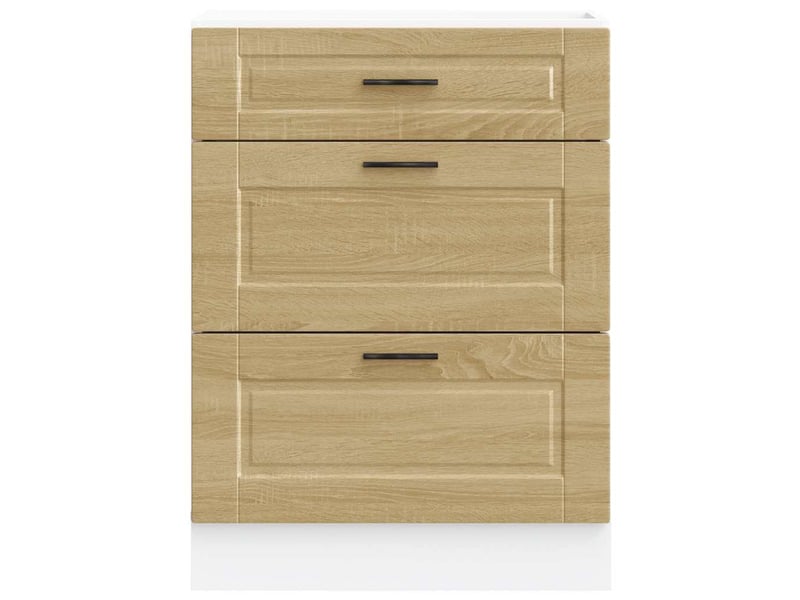  Meuble de rangement, armoire de cuisine porto chêne sonoma bois d'ingénierie shl5945  - Conforama D