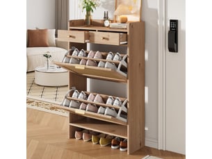 Meuble à chaussures 12 paire(s)  <strong>MERAX</strong>  <strong></strong> coloris naturel